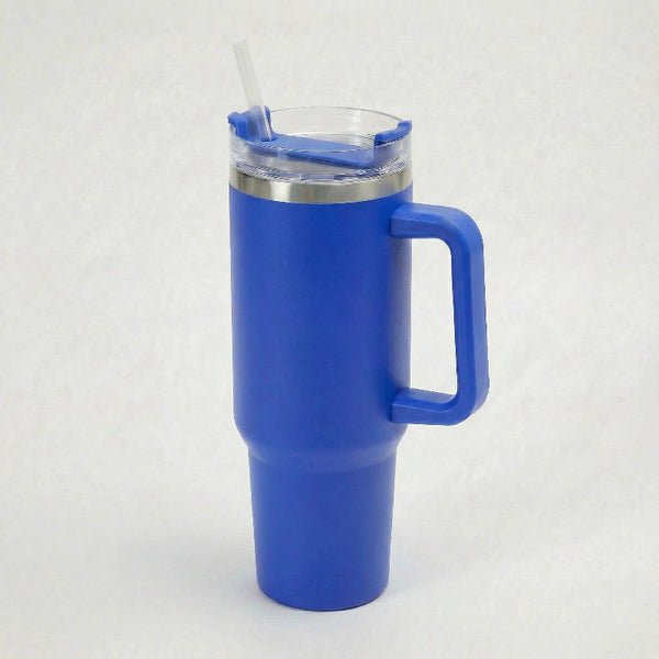 Gourde-Isotherme-1.2L-Bleu-Saphir- avec-Paille-et-Poignée–Thermos-Inox XXL-2