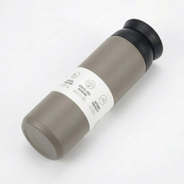 Gourde-Isotherme-350ml-Marron– Thermos-Inox-Contenant-Nomade-2