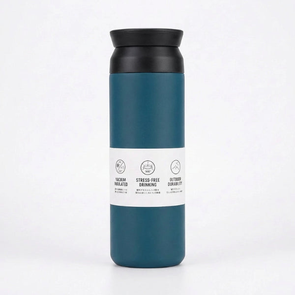 Gourde-Isotherme-350ml-Bleu– Thermos-Inox-Contenant-Nomade