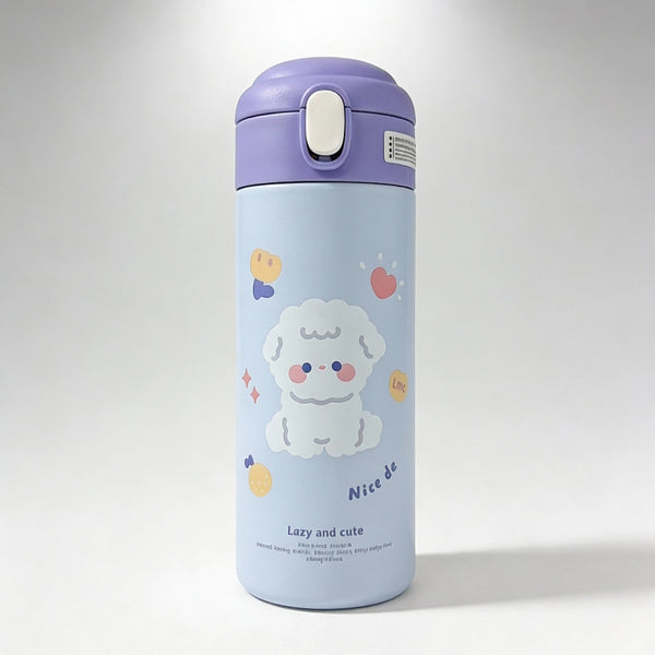 Gourde isotherme chien bleu