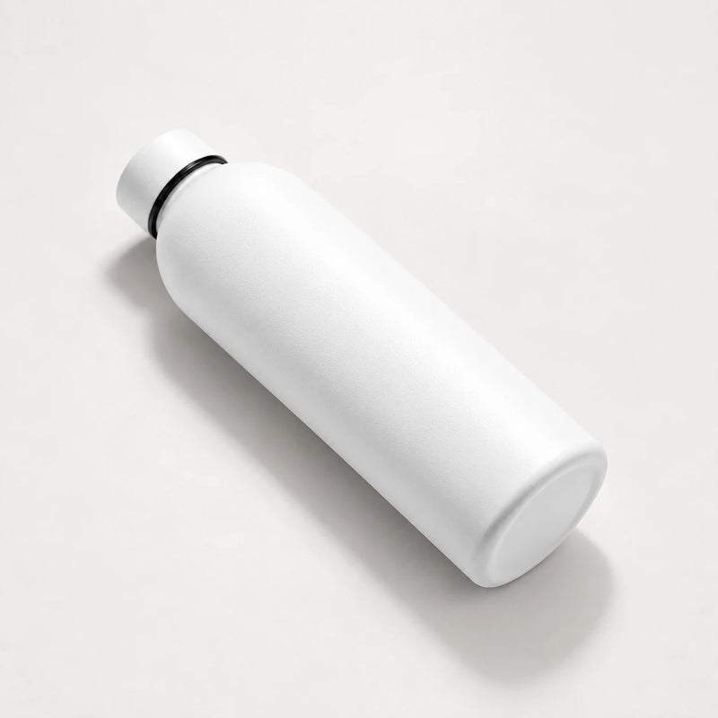 Gourde isotherme blanche 500 ml — Inox double paroi