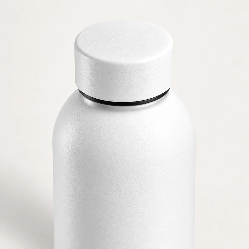 Gourde isotherme blanche 500 ml — Inox double paroi