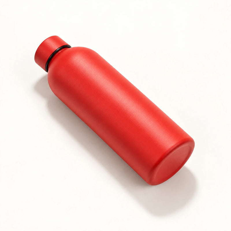 Gourde Isotherme 500ml Rouge Acier Inoxydable Double Paroi — Récipient Nomade