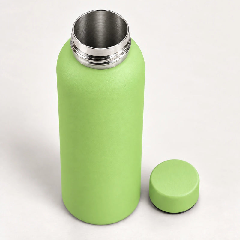 Gourde Isotherme 500ml Vert Acier Inoxydable Double Paroi — Récipient Nomade