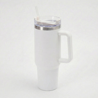 Gourde-Isotherme-1.2L-Blanc-avec- Paille-et-Poignée–Thermos-Inox-XXL-2