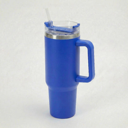 Gourde-Isotherme-1.2L-Bleu-Saphir- avec-Paille-et-Poignée–Thermos-Inox XXL-2