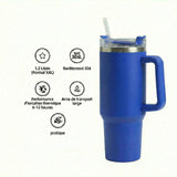 Gourde-Isotherme-1.2L-Bleu-Saphir- avec-Paille-et-Poignée–Thermos-Inox XXL-4