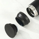 Gourde-Isotherme-350ml-Noir– Thermos-Inox-Contenant-Nomade-3