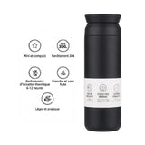 Gourde-Isotherme-350ml-Noir– Thermos-Inox-Contenant-Nomade-4
