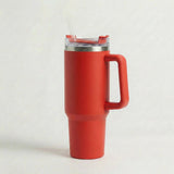  Gourde-Isotherme-1.2L-Rouge-avec- Paille-et-Poignée–Thermos-Inox-XXL