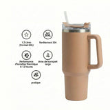 Gourde-Isotherme-1.2L-Caramel-avec- Paille-et-Poignée–Thermos-Inox-XX-4