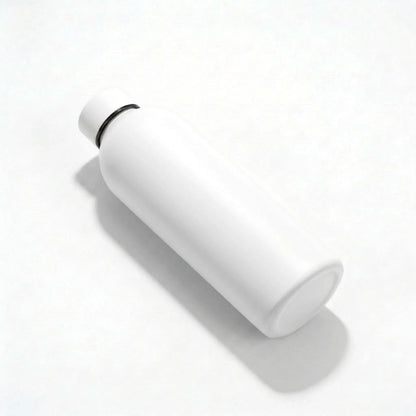 Gourde Isotherme 500ml Blanc Acier Inoxydable Double Paroi — Récipient Nomade