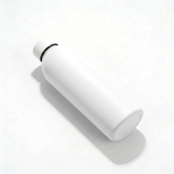 Gourde Isotherme 500ml Blanc Acier Inoxydable Double Paroi — Récipient Nomade