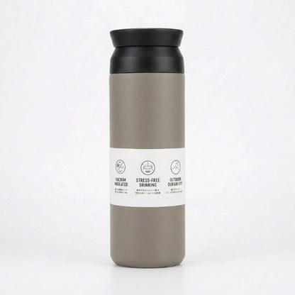 Gourde-Isotherme-350ml-Marron– Thermos-Inox-Contenant-Nomade