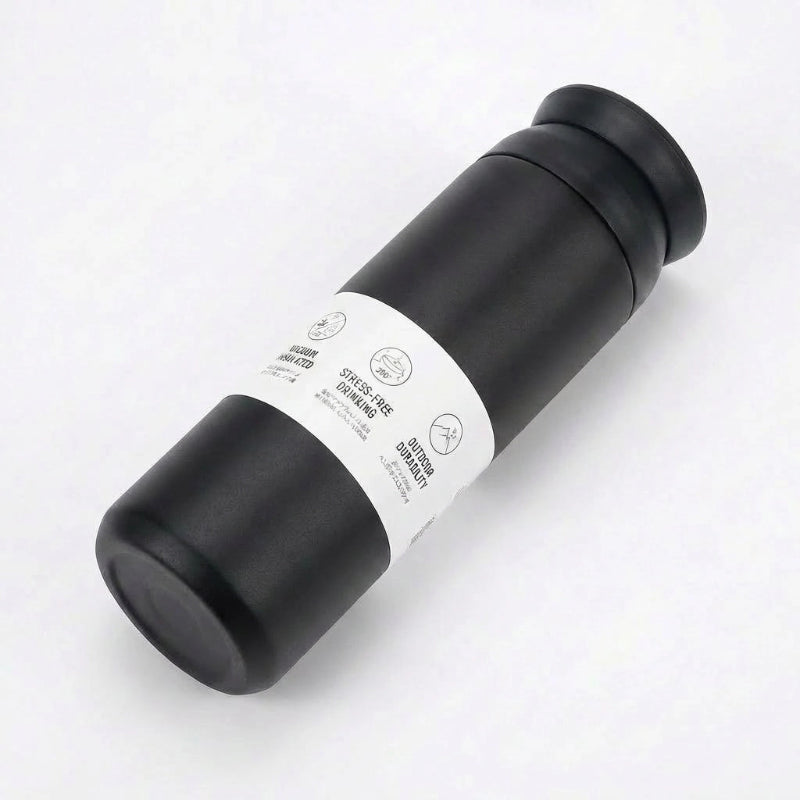 Gourde-Isotherme-350ml-Noir– Thermos-Inox-Contenant-Nomade-2