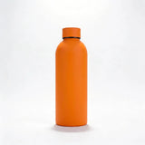 Gourde Isotherme 500ml Orange Acier Inoxydable Double Paroi — Récipient Nomade