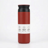 Gourde-Isotherme-350ml-Rouge– Thermos-Inox-Contenant-Nomade
