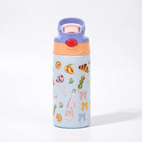 Gourde Isotherme 350ml Dessin Animé — Thermos Scolaire Inox Fille et Garçon