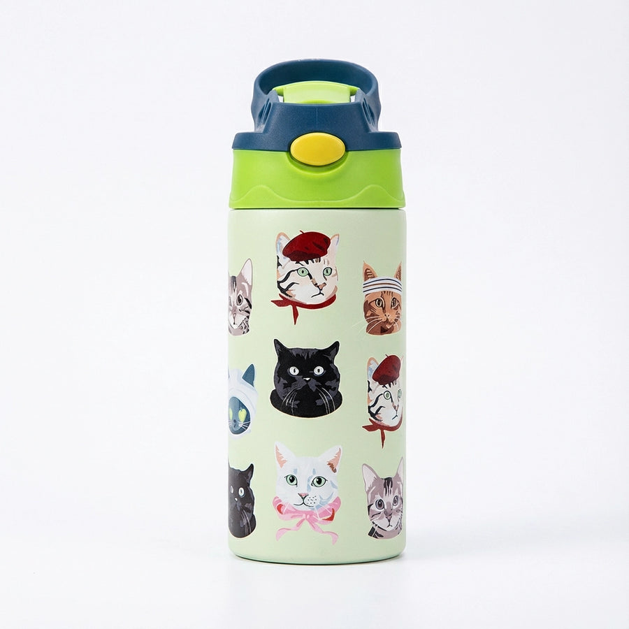 Gourde Isotherme 350ml Dessin Animé — Thermos Scolaire Inox Fille et Garçon