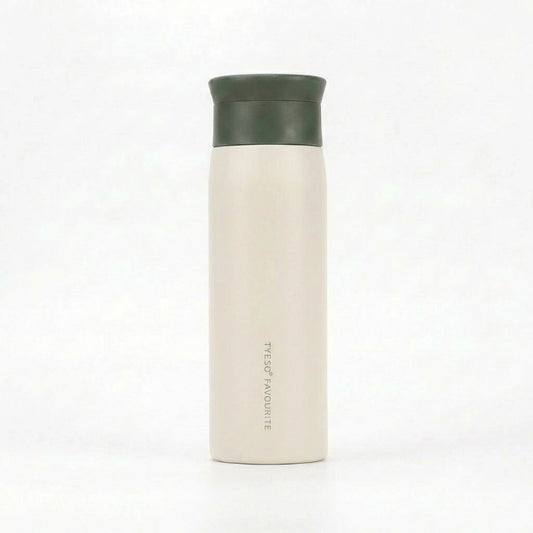 Gourde-Isotherme-350ml-Blanc-Crème-Thermos-Inox-Design- Minimaliste