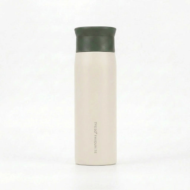 Gourde-Isotherme-350ml-Blanc-Crème-Thermos-Inox-Design- Minimaliste