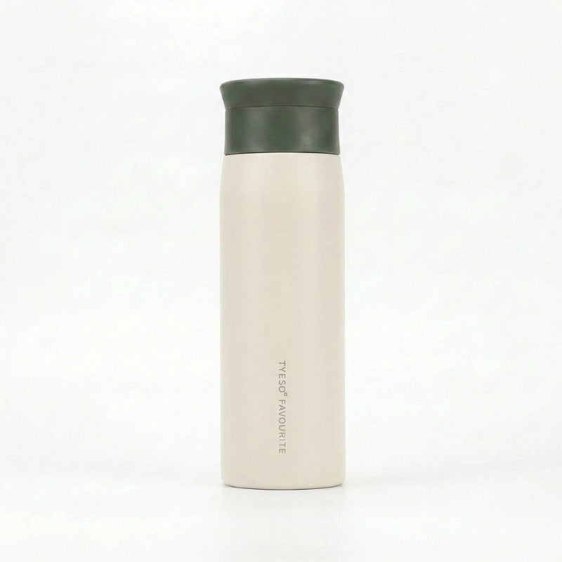 Gourde-Isotherme-350ml-Blanc-Crème-Thermos-Inox-Design- Minimaliste