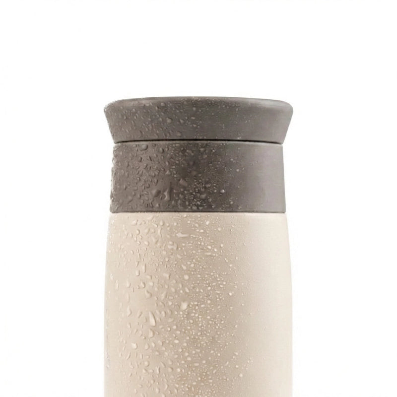 Gourde-Isotherme-350ml-Blanc-Crème-Thermos-Inox-Design- Minimaliste-4