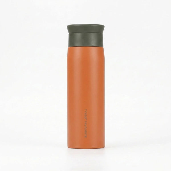 Gourde-Isotherme-350ml-Orange- Thermos-Inox-Design-Minimaliste