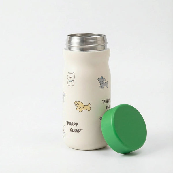 Gourde-isotherme-enfant-bouchon-vert-ouvert