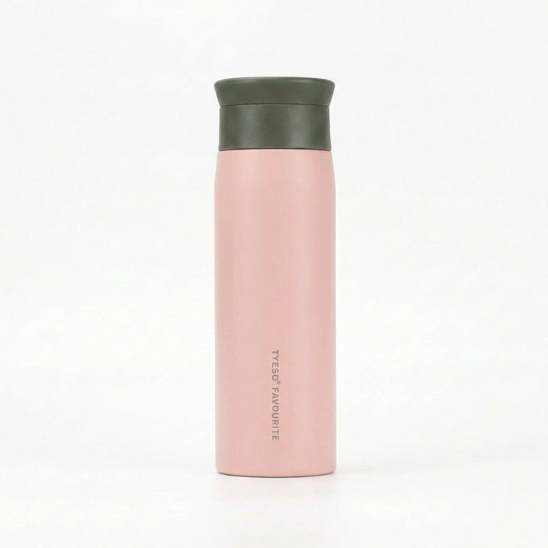Gourde-Isotherme-350ml-Rose- Thermos-Inox-Design-Minimaliste