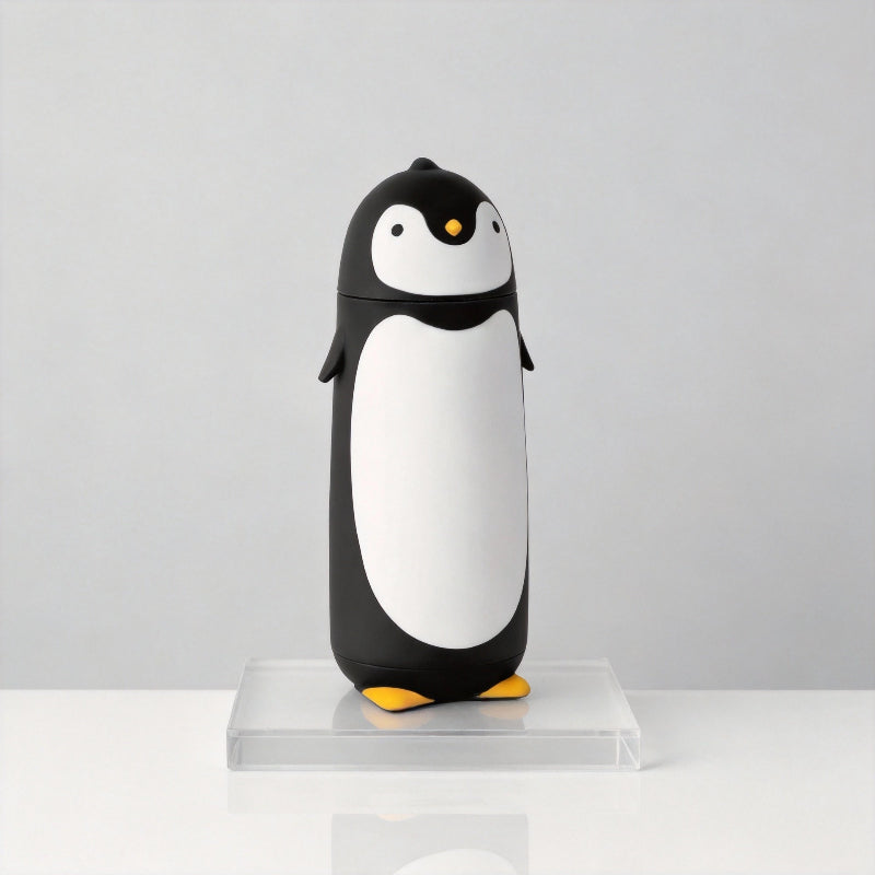 Gourde Isotherme Pingouin Enfant — Thermos Inox Design Animal Mignon