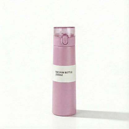 Gourde-Isotherme-250ml-rose- Verrouillage-Sécurisé