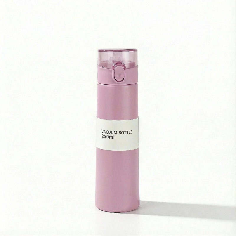 Gourde-Isotherme-250ml-rose- Verrouillage-Sécurisé