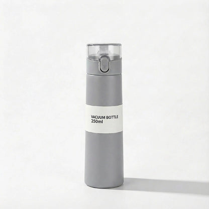 Gourde-Isotherme-250ml-Gris- Verrouillage-Sécurisé