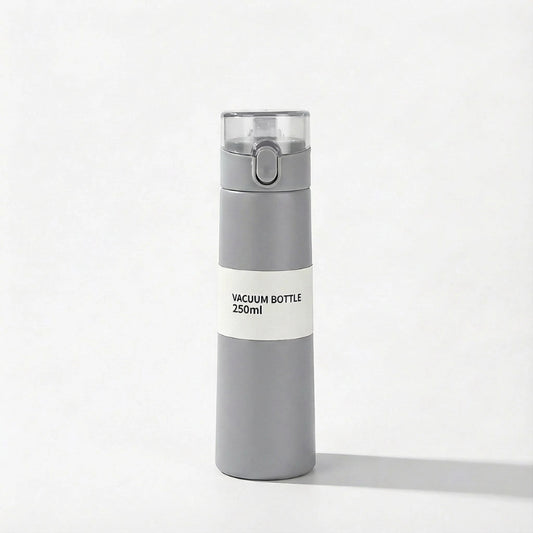 Gourde-Isotherme-250ml-Gris- Verrouillage-Sécurisé