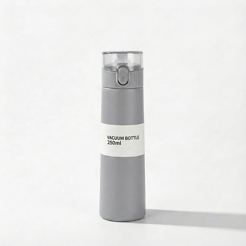 Gourde-Isotherme-250ml-Gris- Verrouillage-Sécurisé