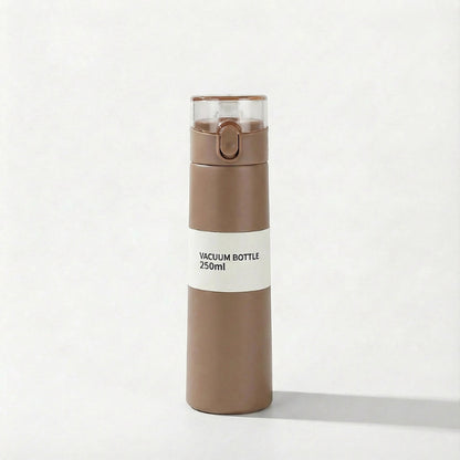 Gourde-Isotherme-250ml-Marron- Verrouillage-Sécurisé