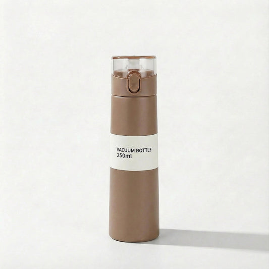 Gourde-Isotherme-250ml-Marron- Verrouillage-Sécurisé