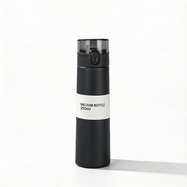 Gourde-Isotherme-250ml-Noir- Verrouillage-Sécurisé