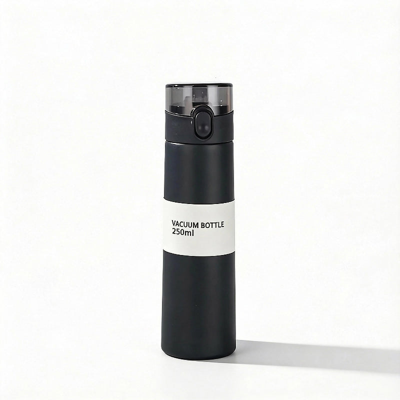 Gourde-Isotherme-250ml-Noir- Verrouillage-Sécurisé