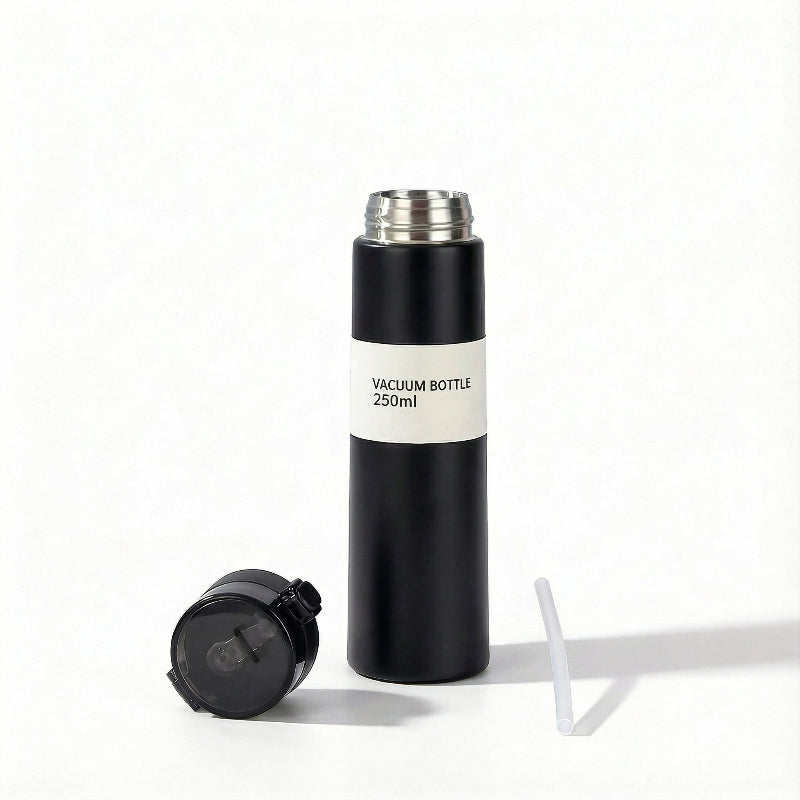 Gourde-Isotherme-250ml-Noir- Verrouillage-Sécurisé-3