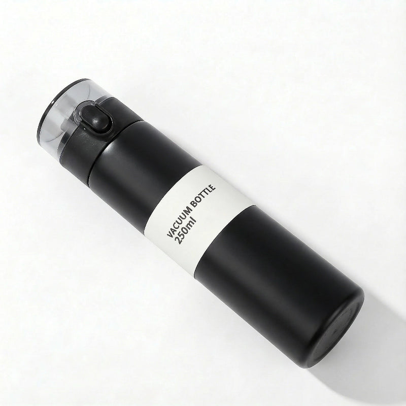 Gourde-Isotherme-250ml-Noir- Verrouillage-Sécurisé-2