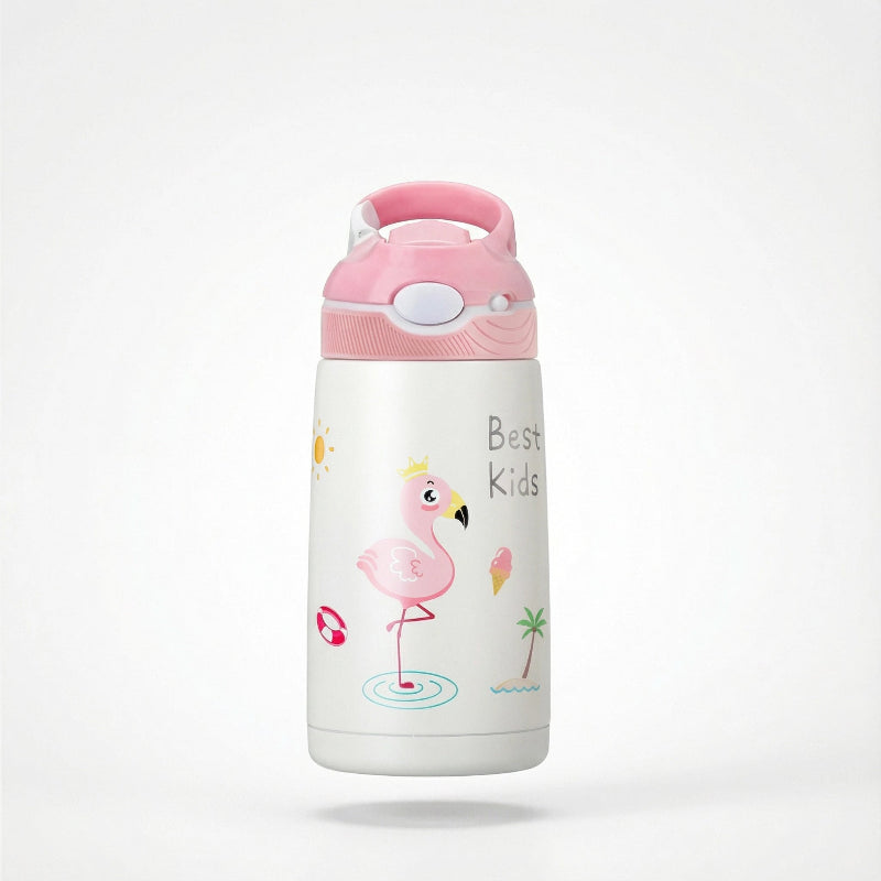 gourde-isotherme-enfant-Flaman- rose 