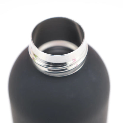 Gourde Isotherme 500ml Noir Acier Inoxydable Double Paroi — Récipient Nomade