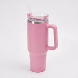 Gourde-Isotherme-1.2L-Rose-avec- Paille-et-Poignée-Thermos-Inox-XXL-2