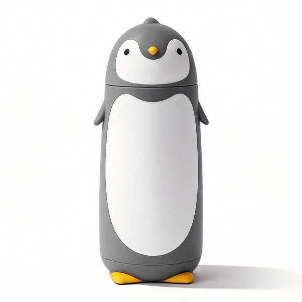 gourde isotherme pingouin gris