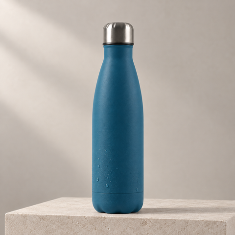 Gourde isotherme 750 ml bleu pétrole en studio minéral