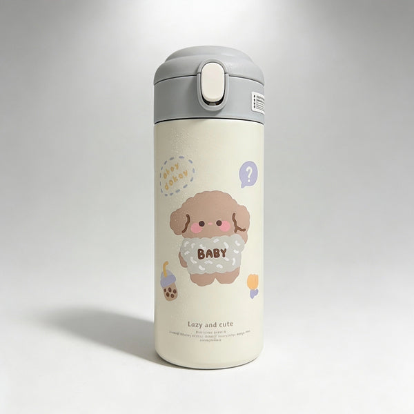 gourde isotherme chien blanc  