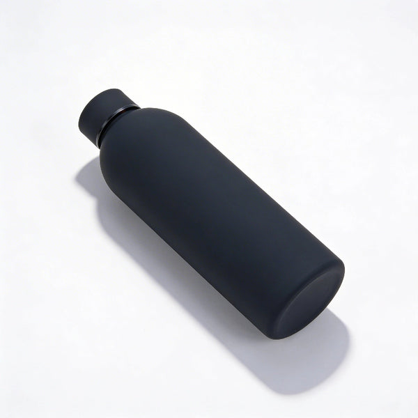 Gourde Isotherme 500ml Noir Acier Inoxydable Double Paroi — Récipient Nomade