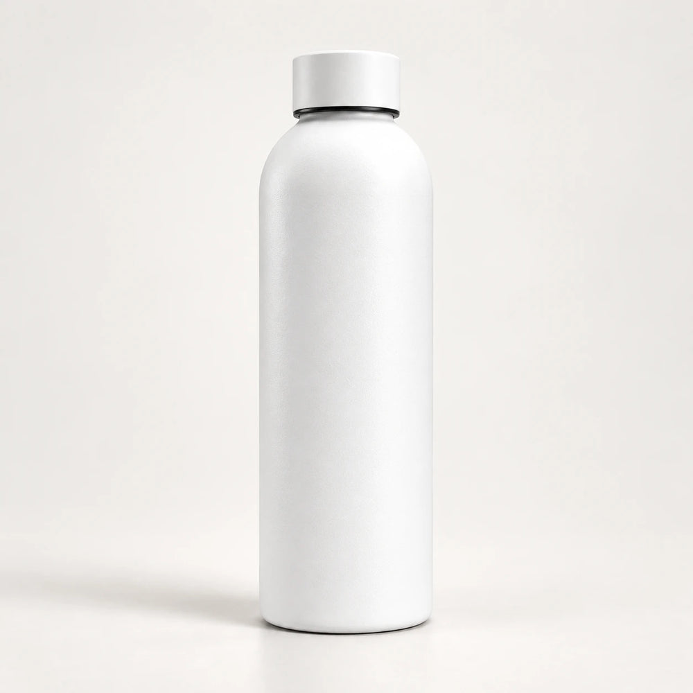 Gourde isotherme blanche 500 ml — Inox double paroi